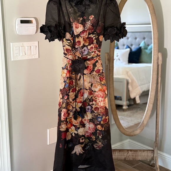 Zimmermann Dresses & Skirts - Zimmermann Black Floral Maxi Dress
